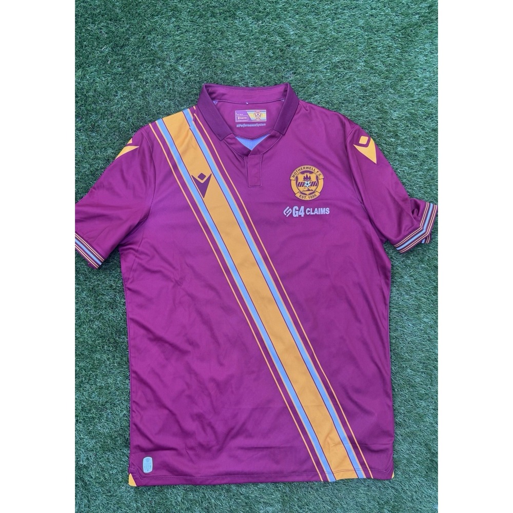 Motherwell Away football shirt 2023/2024 Jersey Soccer Macron Scotland Large